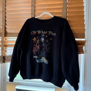 Living Fully Co by Mallory Ervin Black Graphic Crewneck Sweatshirt